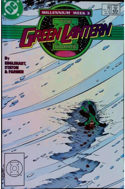 Couverture de GREEN LANTERN CORPS (1986) #220 - par Chris Wozniak - lecubeacomics.com