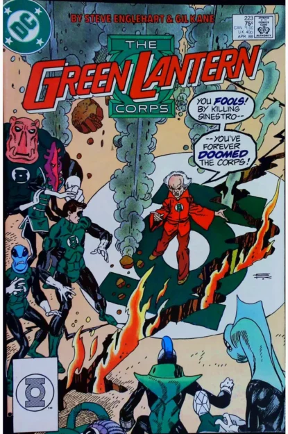 GREEN LANTERN CORPS (1986) #223 - DC Comics - lecubeacomics.com Couverture de GREEN LANTERN CORPS (1986) #223 - par Gil Kane - lecubeacomics.com