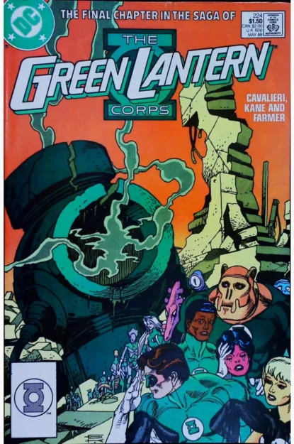 GREEN LANTERN CORPS (1986) #224 - DC Comics - lecubeacomics.com Couverture de GREEN LANTERN CORPS (1986) #224 - par Gil Kane - lecubeacomics.com
