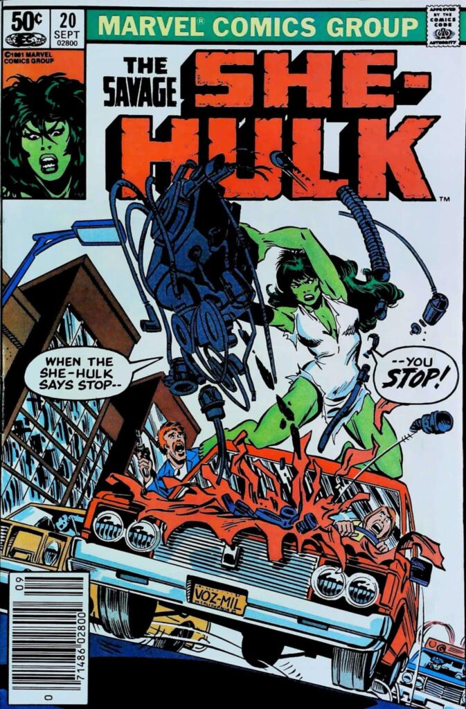 Savage She-Hulk #20, vue de l'exemplaire