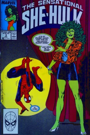Couverture de SENSATIONAL SHE-HULK (1989) #3 - par John Byrne - lecubeacomics.com
