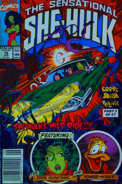 SENSATIONAL SHE-HULK (1989) #16 - Marvel - lecubeacomics.com Couverture de SENSATIONAL SHE-HULK (1989) #16 - par Dale Keown - lecubeacomics.com