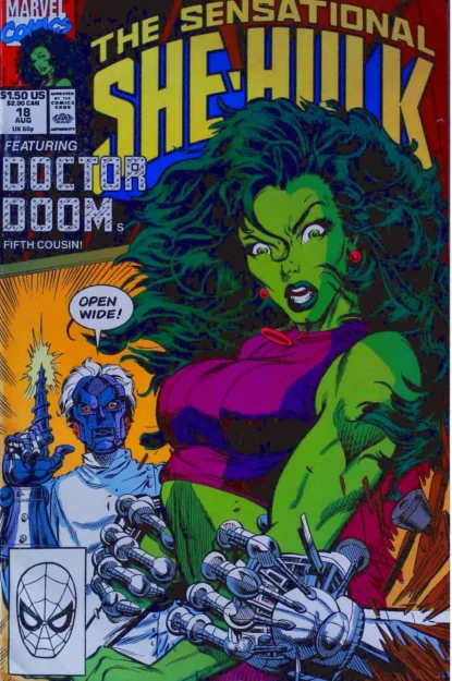 Couverture de SENSATIONAL SHE-HULK (1989) #18 - par Dale Keown - lecubeacomics.com
