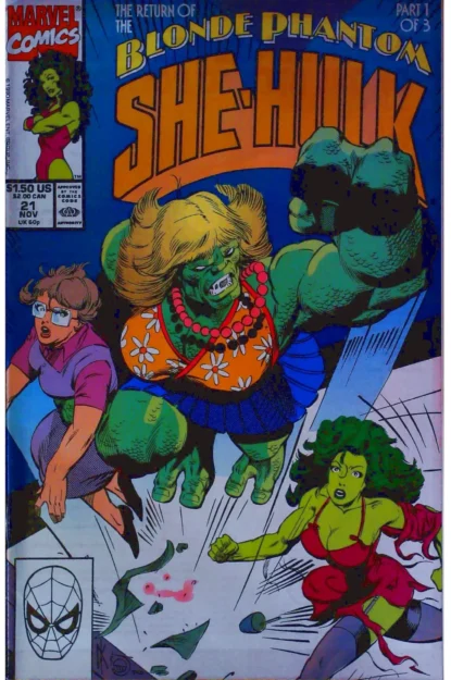 SENSATIONAL SHE-HULK (1989) #21 - Marvel - lecubeacomics.com Couverture de SENSATIONAL SHE-HULK (1989) #21 - par Dale Keown - lecubeacomics.com