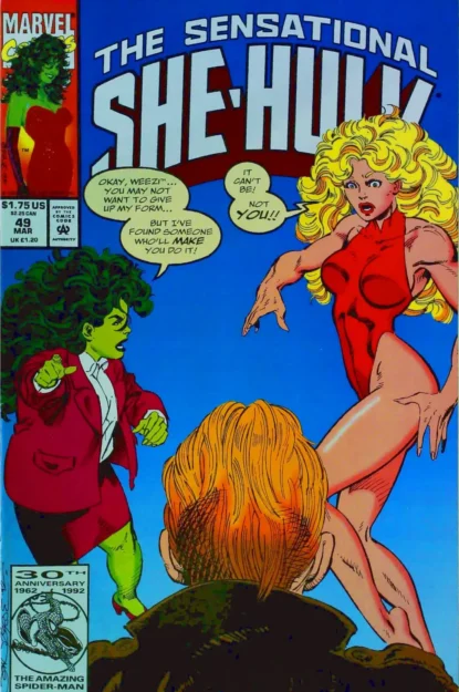 SENSATIONAL SHE-HULK (1989) #49 - Marvel - lecubeacomics.com Couverture de SENSATIONAL SHE-HULK (1989) #49 - par John Byrne - lecubeacomics.com