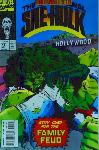 SENSATIONAL SHE-HULK (1989) #57 - Marvel - lecubeacomics.com Couverture de SENSATIONAL SHE-HULK (1989) #57 - par Patrick Olliffe - lecubeacomics.com