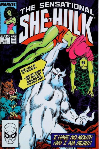 Couverture de SENSATIONAL SHE-HULK (1989) #7 - par John Byrne - lecubeacomics.com