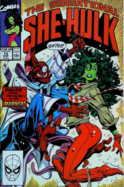 Couverture de SENSATIONAL SHE-HULK (1989) #13 - par Dale Keown - lecubeacomics.com