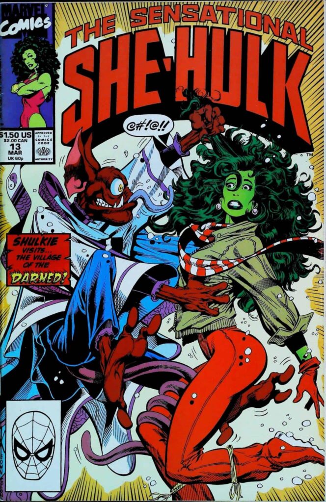Sensational She-Hulk #13, exemplaire FN/VF 7.0, recto