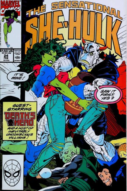 Couverture de SENSATIONAL SHE-HULK (1989) #24 - par Bryan Hitch - lecubeacomics.com