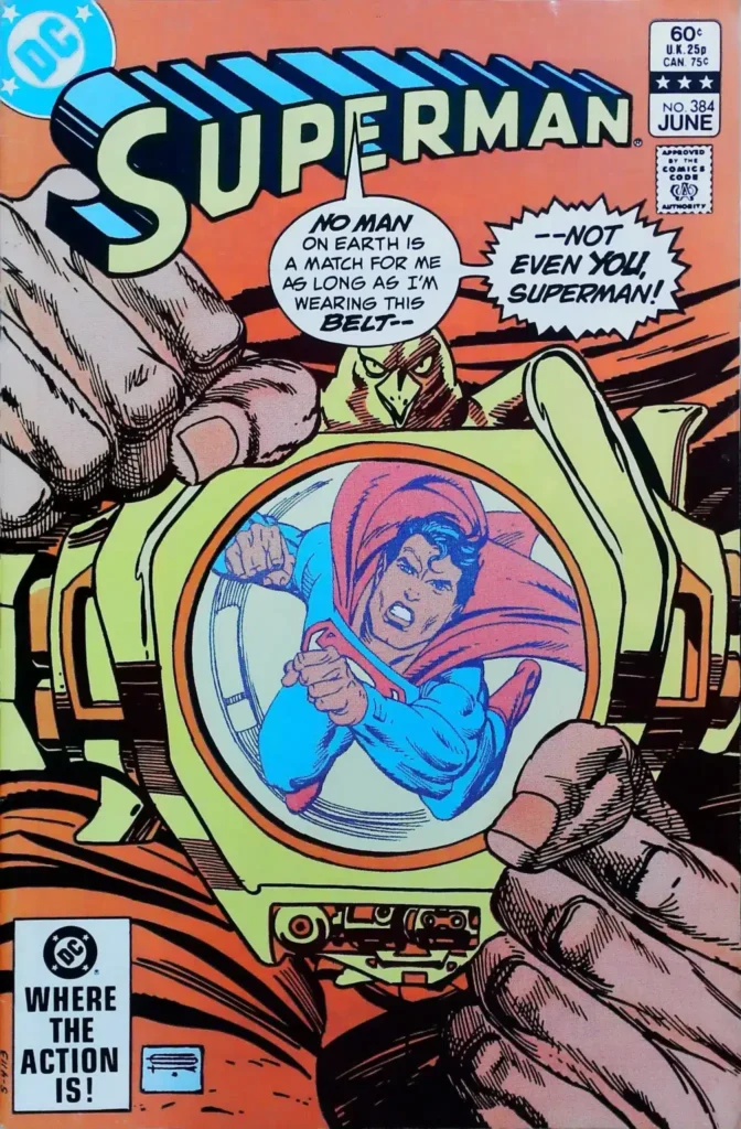 Superman #384, vue de l'exemplaire