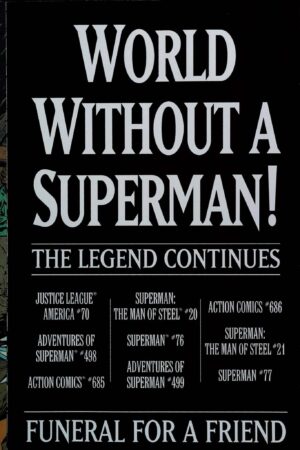 SUPERMAN (1987) #75 BLACK MEMORIAL UNBAGGED DC Comics lecubeacomics.com