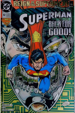 SUPERMAN (1987) #82 COLLECTOR'S EDITION (CHROMIUM COVER) 1ST PRINTING DC Comics lecubeacomics.com