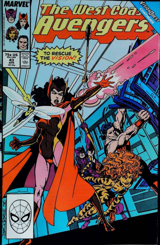 Avengers West Coast #43, vue de l'exemplaire