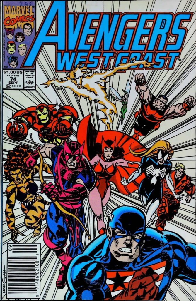 Avengers West Coast #74, vue de l'exemplaire