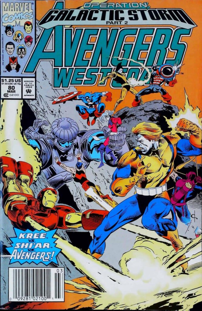 Avengers West Coast #80, vue de l'exemplaire