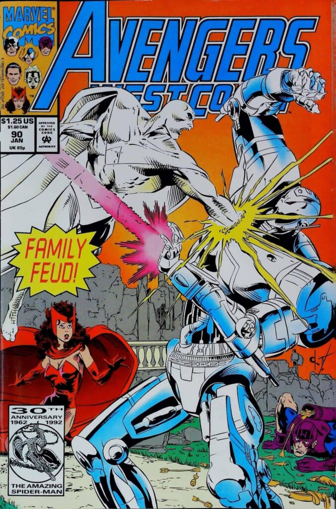Avengers West Coast #90, vue de l'exemplaire