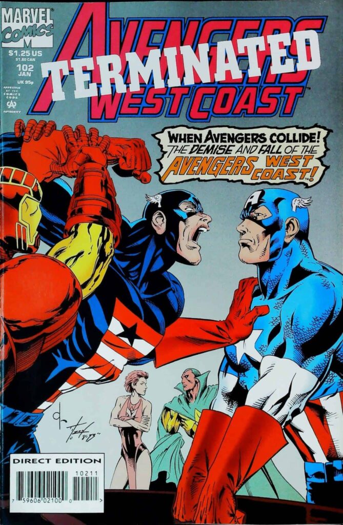 Avengers West Coast #102, vue de l'exemplaire