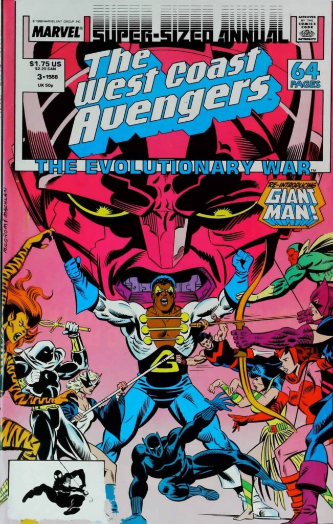 West Coast Avengers Annual #3, vue de l'exemplaire