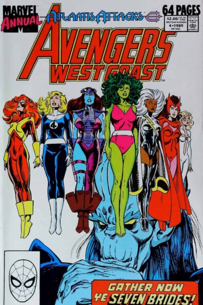 AVENGERS WEST COAST ANNUAL (1989) #4 - Marvel - lecubeacomics.com Couverture de AVENGERS WEST COAST ANNUAL (1989) #4 - par John Byrne - lecubeacomics.com