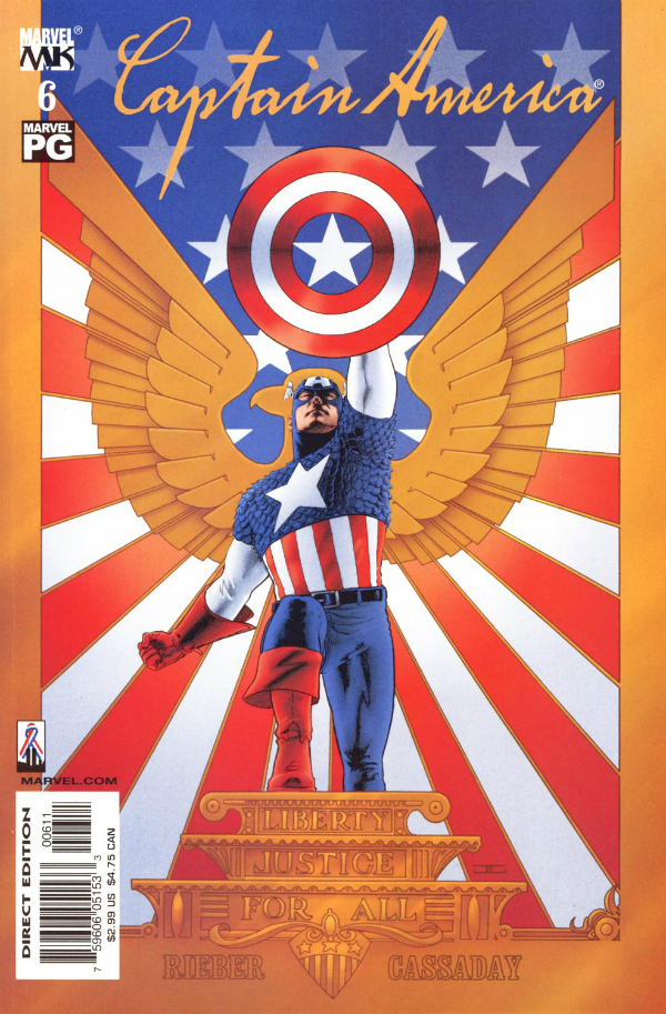 Captain America #6, couverture