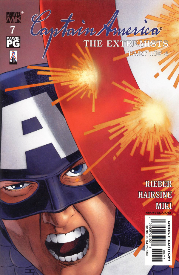 Captain America #7, couverture