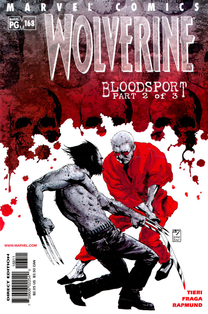 Wolverine #168, couverture