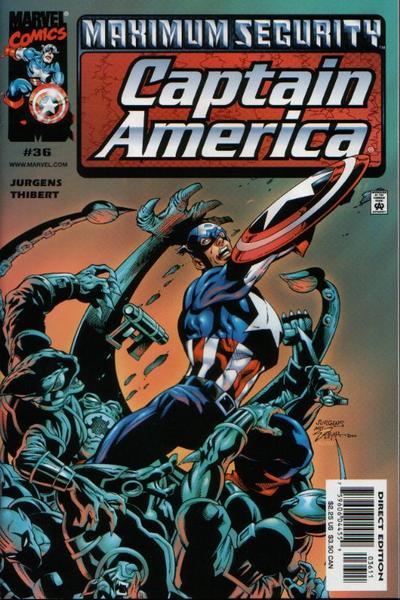 Captain America #36, couverture