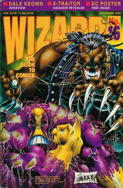 Wizard: The Comics Magazine #16, couverture