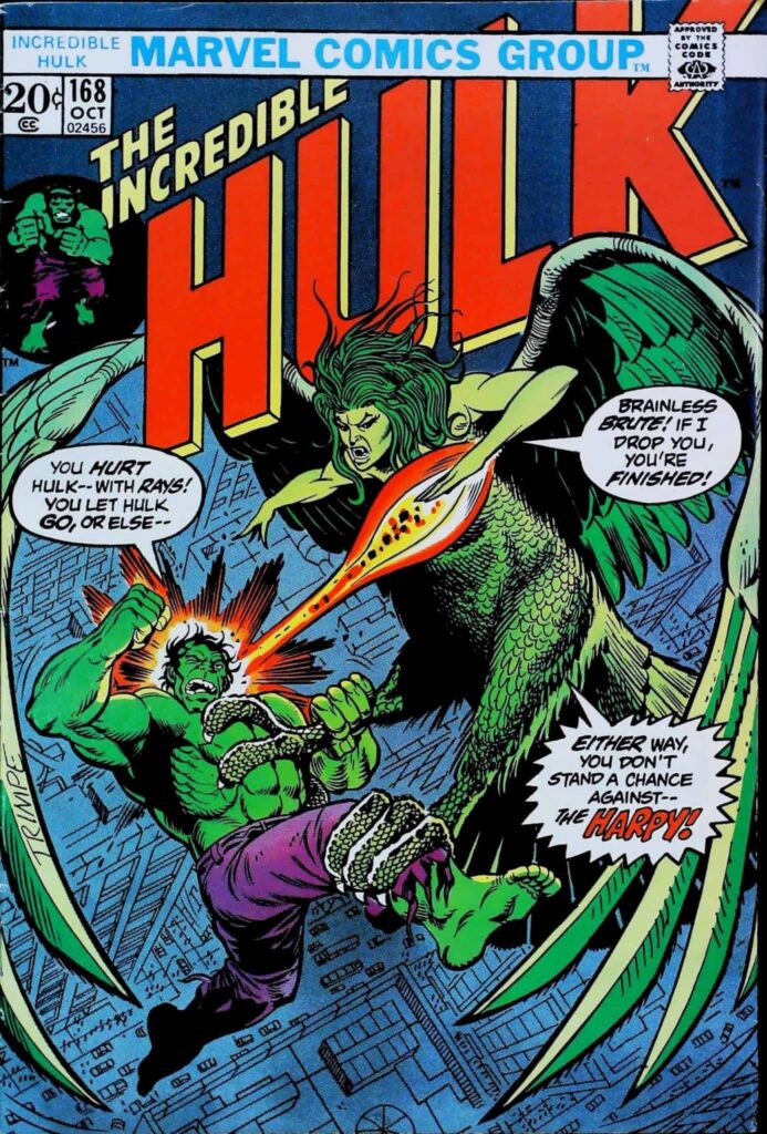 Incredible Hulk #168, exemplaire FN/VF 7.0, recto