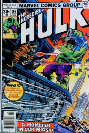 INCREDIBLE HULK (1968) #208 Marvel lecubeacomics.com