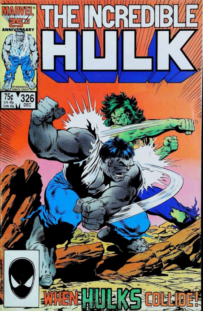 Incredible Hulk #326, exemplaire FN 6.0, recto