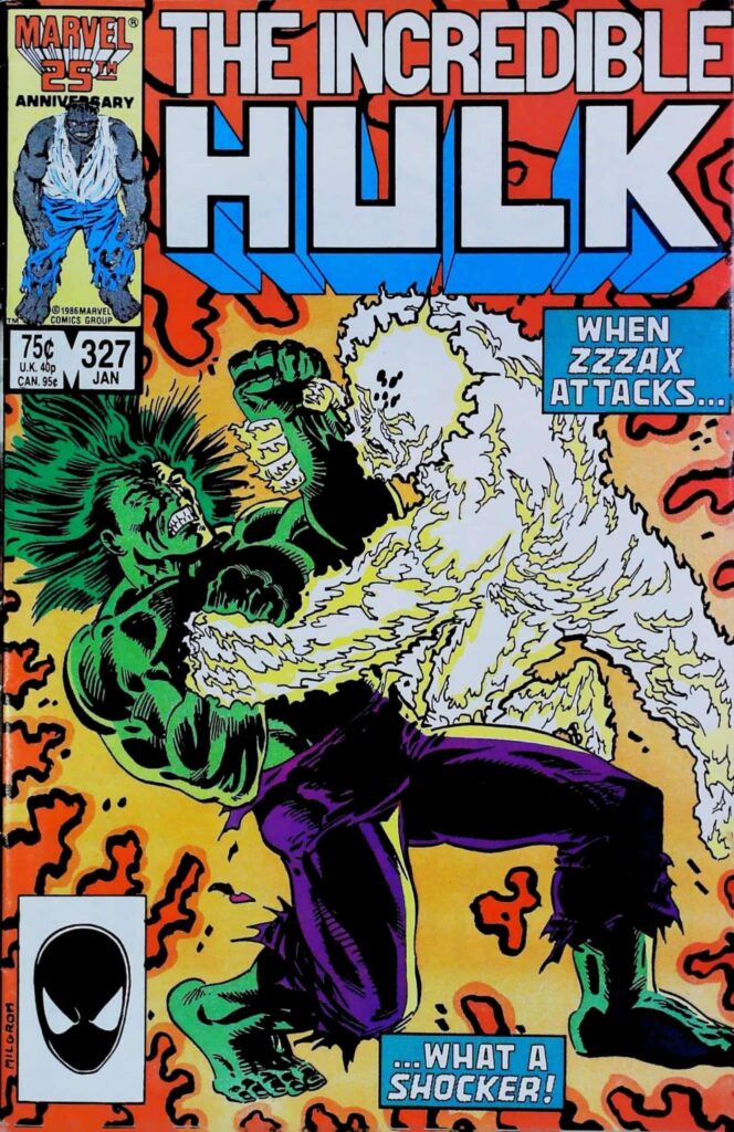 Incredible Hulk #327, vue de l'exemplaire