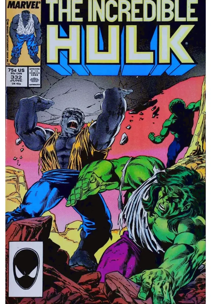 Incredible Hulk #332, vue de l'exemplaire