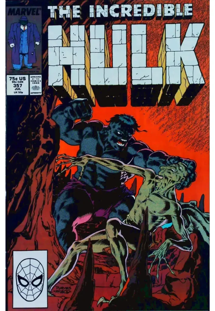 Incredible Hulk #357, exemplaire VF 8.0, recto
