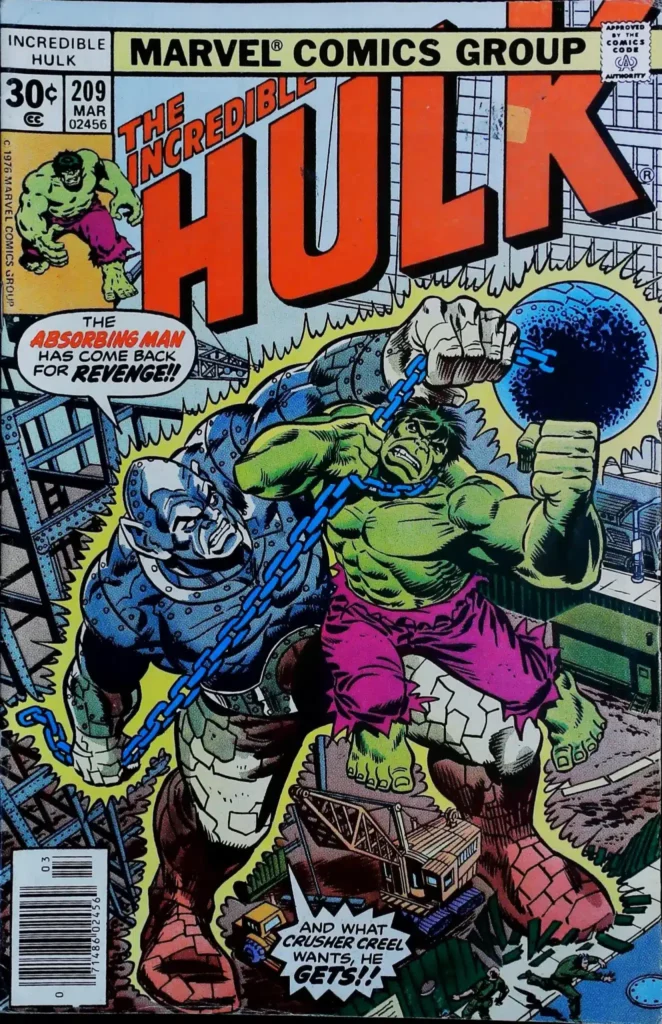 Incredible Hulk #209, vue de l'exemplaire