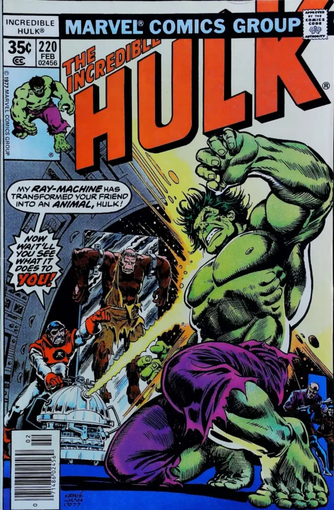 Incredible Hulk #220, vue de l'exemplaire