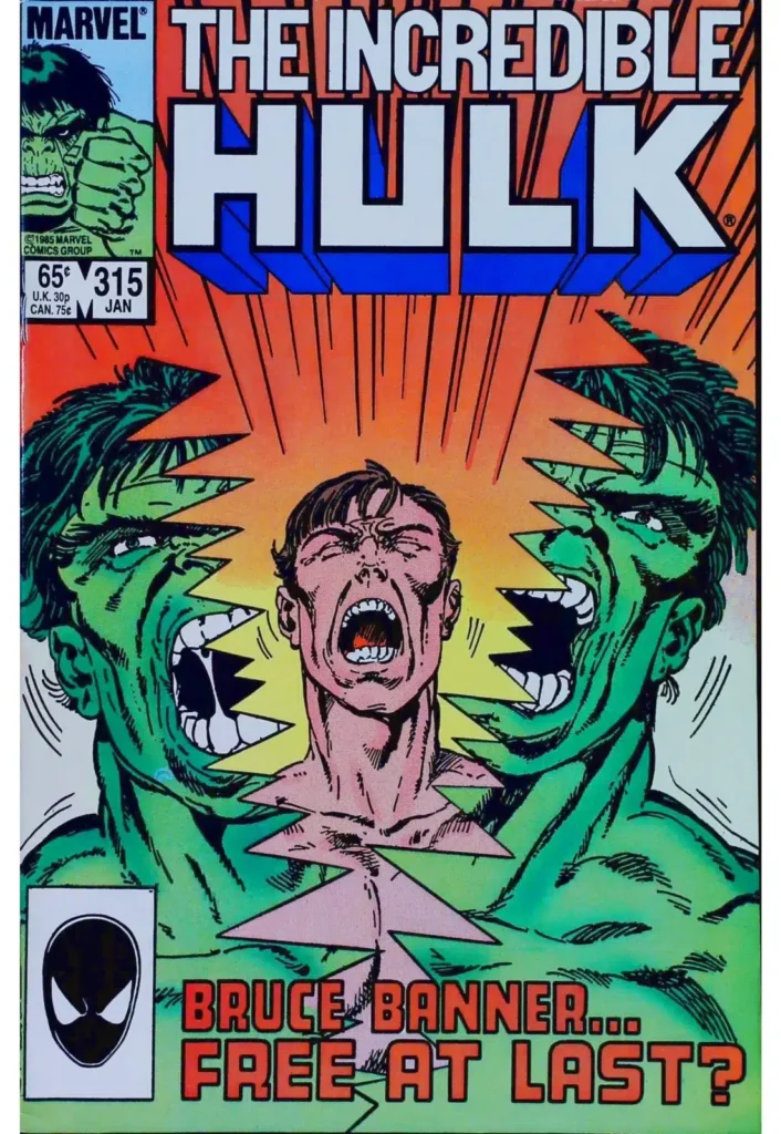 Incredible Hulk #315, exemplaire FN/VF 7.0, recto