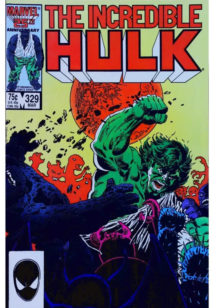 Incredible Hulk #329, exemplaire VF 8.0, recto
