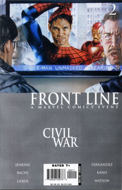 Civil War: Front Line #2, couverture