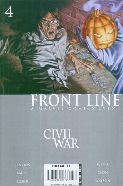 Civil War: Front Line #4, couverture