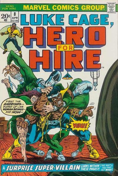 Luke Cage Hero For Hire #8, couverture