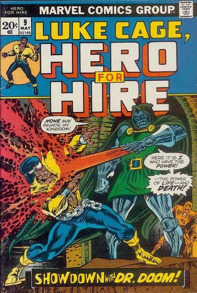 Luke Cage Hero For Hire #9, couverture