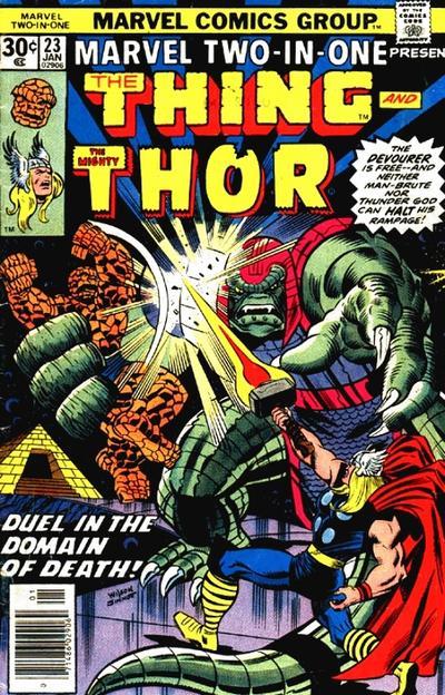 Marvel Two-In-One #23, couverture