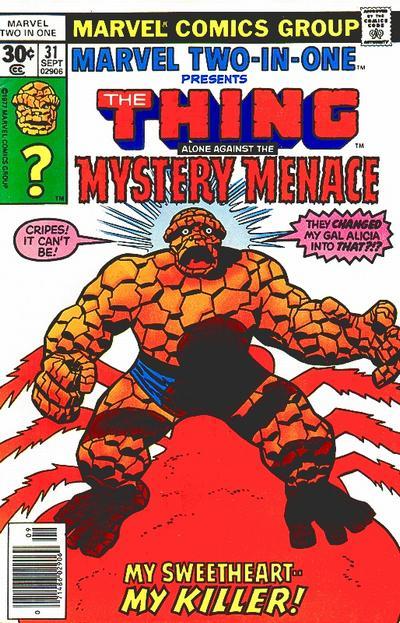Marvel Two-In-One #31, couverture