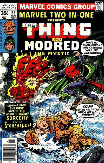 Marvel Two-In-One #33, couverture
