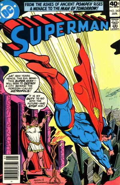 Superman #343, couverture