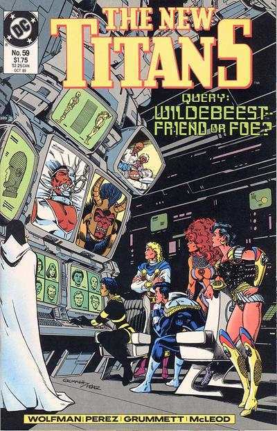 New Titans #59, couverture