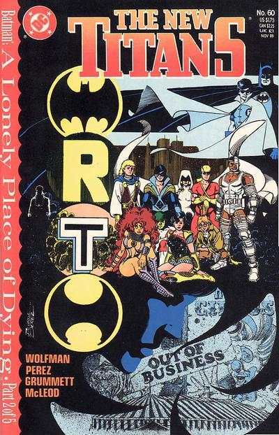 New Titans #60, couverture