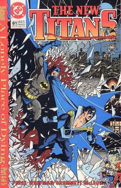 New Titans #61, couverture